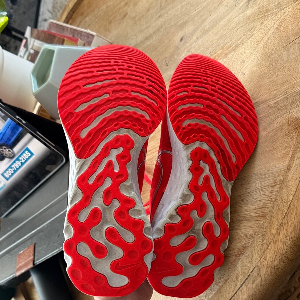 Nike Red Orange React Running Infinity Women's Sn… - image 5